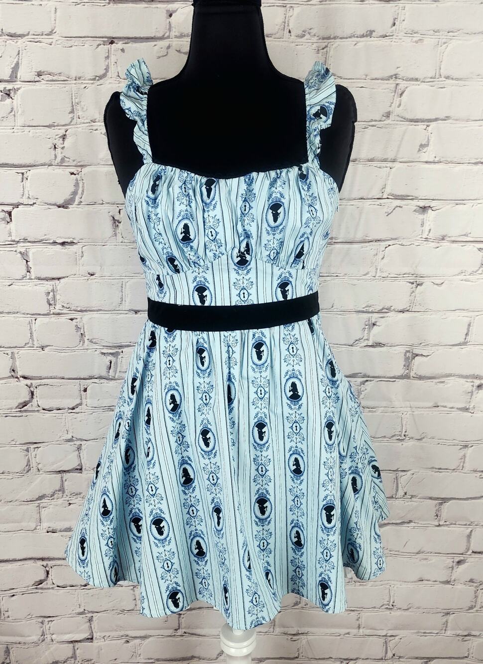 Hot Topic Disney Alice in Wonderland Dress Womens XL whimsical ruffle cosplay
